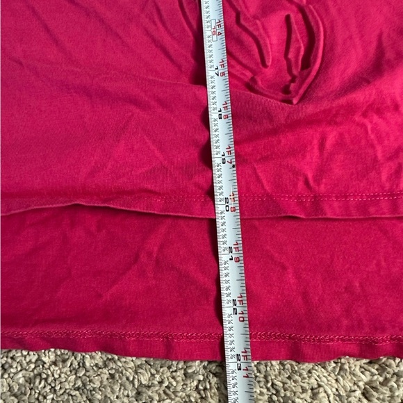 Ted Baker Hot Pink rose floral oversized Tee T-shirt 1 small textured casual - Picture 12 of 14